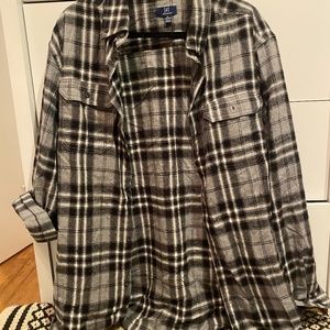 BLACK AND WHITE FLANNEL